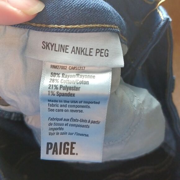 Paige Skyline ankle Peg women's jeans sz 26 - Picture 8 of 8